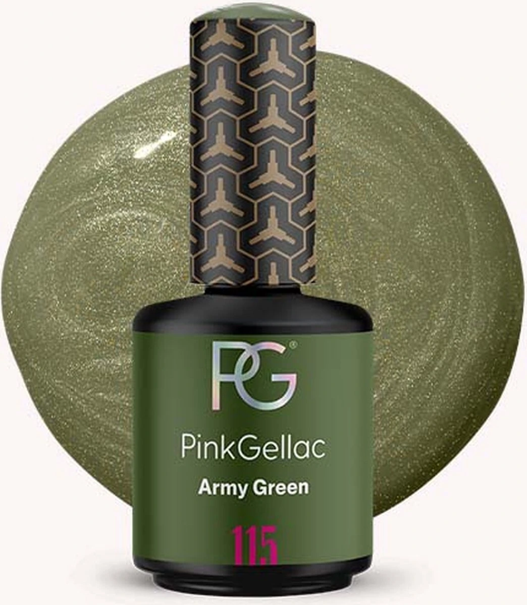 Pink Gellac - Army Green - Gellak - Groen - 15 Ml 3 Pink Gellac - Army Green - Gellak - Groen - 15 Ml
