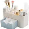 IBright Make-Up Organizer Met Lade - Cosmetica Opbergdoos - Bureau Organizer - Blauw -Cosmetica Winkel 1090x1200