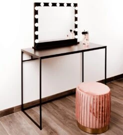 Make Up Spiegel Met Verlichting | Vivo | Hollywood Spiegel | Zwart | Touch | 3 Standen | 70x54 -Cosmetica Winkel 1094x1200 1