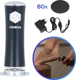 Nieuwe Producten 1 LifeWise Elektrische Eelt Verwijderaar - Voetvijl - 60 Vervangbare Schuurpads - Netstroom Adapter
