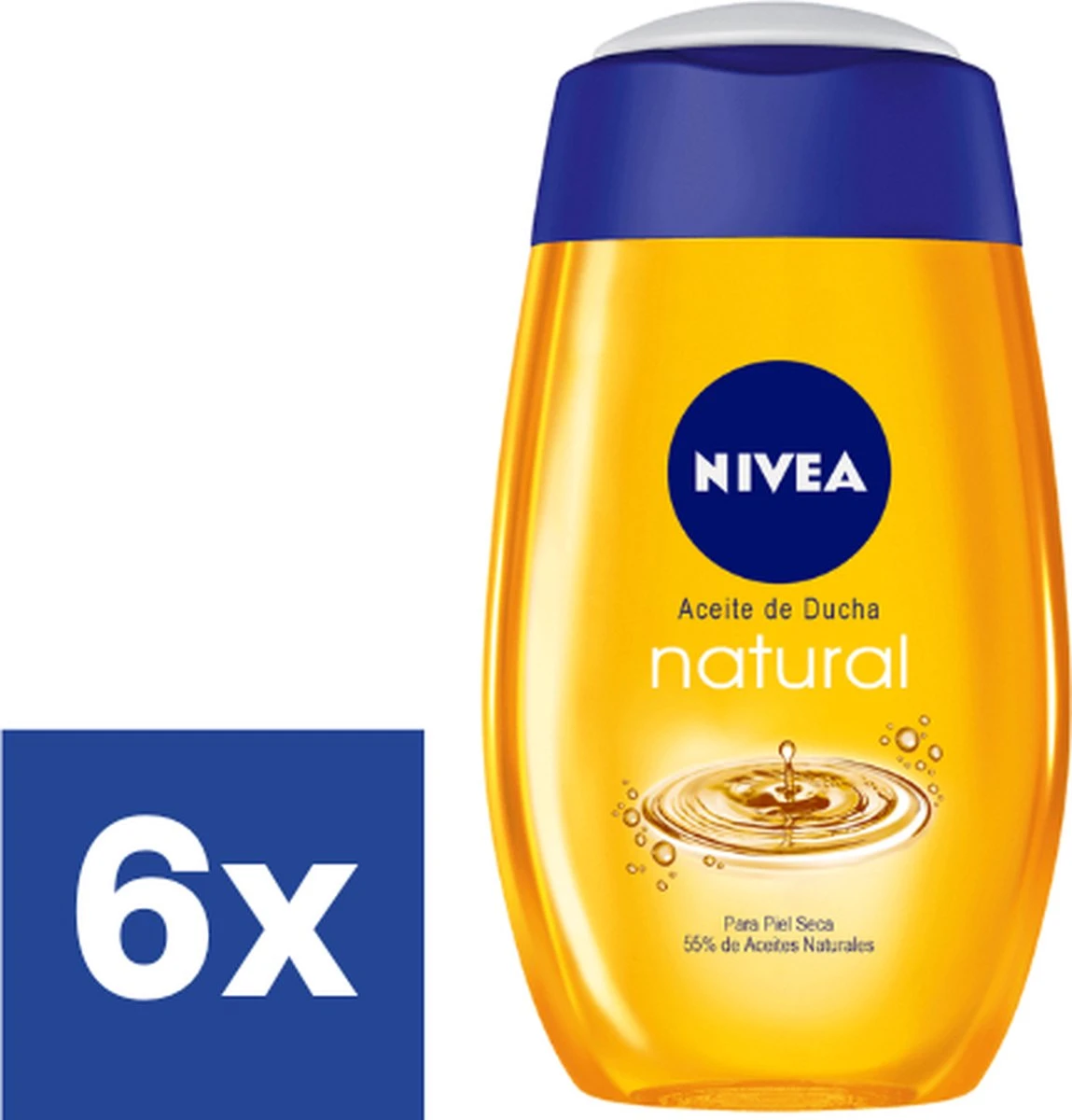 NIVEA Natural Shower Oil Doucheolie - 6x 200 Ml 3 NIVEA Natural Shower Oil Doucheolie - 6x 200 Ml