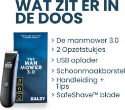 BALZY BushBuster 3.0 - Trimmer - Scheerapparaat - Haartrimmer - Bodygroomer - SafeShave Technologie - Waterdicht - Veilig Scheren - Oplaadbaar 21 BALZY BushBuster 3.0 - Trimmer - Scheerapparaat - Haartrimmer - Bodygroomer - SafeShave Technologie - Waterdicht - Veilig Scheren - Oplaadbaar -Cosmetica Winkel 1200x1052 4