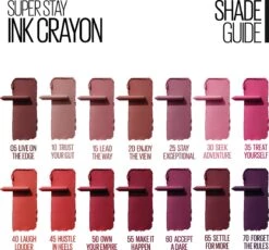 Maybelline SuperStay Ink Crayon Matte Lippenstift - 35 Treat Yourself - Roze -14 Gr -Cosmetica Winkel 1200x1116