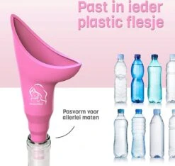 Peesential XL Plastuit Voor Vrouwen - Vrouwen Urinoir - Urine Fles - Urinaal - Herbruikbaar Plastuitje - Staand Plassen - Plaskoker Voor Festivals / Reizen / Kamperen - Incl. Hygiënisch Tasje En Extensie - Groot - Roze -Cosmetica Winkel 1200x1138 3