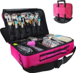 Cosmetica Koffer - Make-up Koffer Met Verstelbare Vakken - Visagie En Nagelstyliste Beauty Koffer - 40x30x14CM - Roze 17 Cosmetica Koffer - Make-up Koffer Met Verstelbare Vakken - Visagie En Nagelstyliste Beauty Koffer - 40x30x14CM - Roze -Cosmetica Winkel 1200x1146