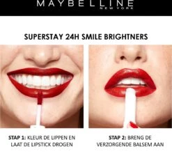 Maybelline SuperStay 24H Smile Brighters Lippenstift - 860 Crisp Magenta - Roze - Langhoudend -Cosmetica Winkel 1200x1150