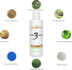 Lipogaine Big 3 Haargroei Shampoo-tegen Haaruitval- Anti Roos- Met 1% Ketoconazol En Biotine- 230 Ml 7 Lipogaine Big 3 Haargroei Shampoo-tegen Haaruitval- Anti Roos- Met 1% Ketoconazol En Biotine- 230 Ml -Cosmetica Winkel 1200x1172