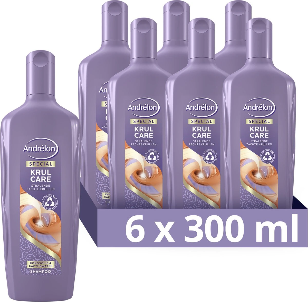 Andrélon Krul Care Shampoo - 6 X 300 Ml - Voordeelverpakking 3 Andrélon Krul Care Shampoo - 6 X 300 Ml - Voordeelverpakking