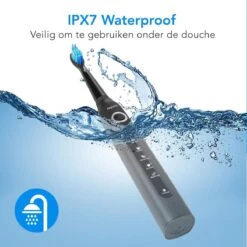 LifeGoods Elektrische Tandenborstel - Oplaadbaar - Veilig Voor Douche - 4 Opzetborstels - Zwart 17 LifeGoods Elektrische Tandenborstel - Oplaadbaar - Veilig Voor Douche - 4 Opzetborstels - Zwart -Cosmetica Winkel 1200x1198 12