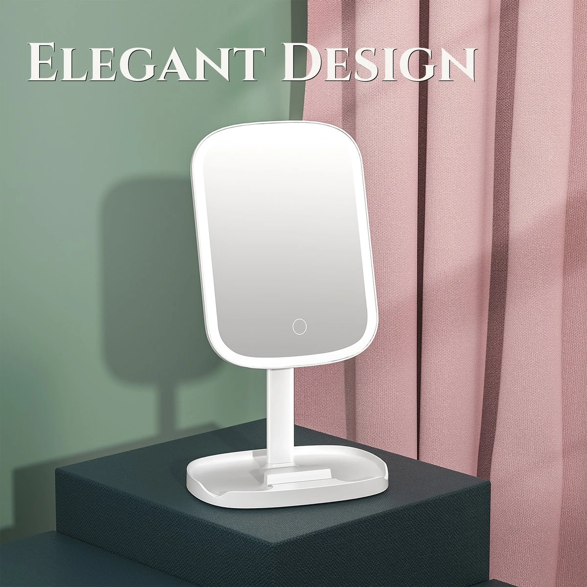 HighHome - Make Up Spiegel Met Led Verlichting - Inclusief 10x Spiegel - 3 Warmtes - 360 °C Draaibaar 6 HighHome - Make Up Spiegel Met Led Verlichting - Inclusief 10x Spiegel - 3 Warmtes - 360 °C Draaibaar - Afbeelding 5