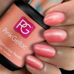 Pink Gellac - Glamorous Peach - Gellak - Vegan - Oranje - Glanzend - 15ml -Cosmetica Winkel 1200x1200 201