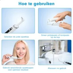 DEN-T® PRO P350 Elektrische Tandenpolijster - Wit - 5 Standen - 5 Opzetstukken - Polijstmachine - Polijstset - Tanden Polijsten - 12 DEN-T® PRO P350 Elektrische Tandenpolijster - Wit - 5 Standen - 5 Opzetstukken - Polijstmachine - Polijstset - Tanden Polijsten - -Cosmetica Winkel 1200x1200 324