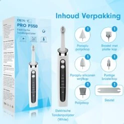 DEN-T® PRO P350 Elektrische Tandenpolijster - Wit - 5 Standen - 5 Opzetstukken - Polijstmachine - Polijstset - Tanden Polijsten - 16 DEN-T® PRO P350 Elektrische Tandenpolijster - Wit - 5 Standen - 5 Opzetstukken - Polijstmachine - Polijstset - Tanden Polijsten - -Cosmetica Winkel 1200x1200 328