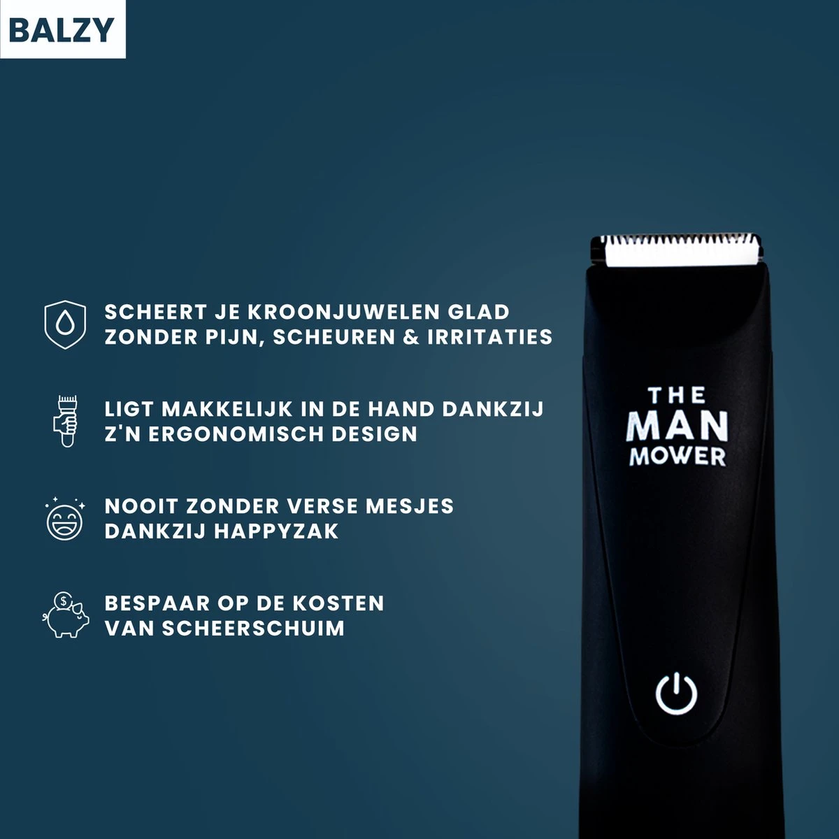 BALZY BushBuster 3.0 - Trimmer - Scheerapparaat - Haartrimmer - Bodygroomer - SafeShave Technologie - Waterdicht - Veilig Scheren - Oplaadbaar 8 BALZY BushBuster 3.0 - Trimmer - Scheerapparaat - Haartrimmer - Bodygroomer - SafeShave Technologie - Waterdicht - Veilig Scheren - Oplaadbaar - Afbeelding 6