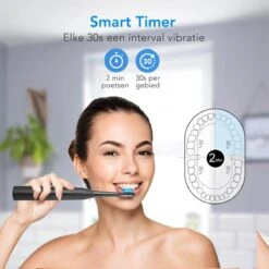 LifeGoods Elektrische Tandenborstel - Oplaadbaar - Veilig Voor Douche - 4 Opzetborstels - Zwart 20 LifeGoods Elektrische Tandenborstel - Oplaadbaar - Veilig Voor Douche - 4 Opzetborstels - Zwart -Cosmetica Winkel 1200x1200 389