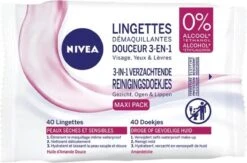 Nivea 3 In 1 Verzachtende Reinigingsdoekjes - Droge En Gevoelige Huid - Zonder Alcohol - 4 X 40 Stuks 7 Nivea 3 In 1 Verzachtende Reinigingsdoekjes - Droge En Gevoelige Huid - Zonder Alcohol - 4 X 40 Stuks -Cosmetica Winkel 1200x791