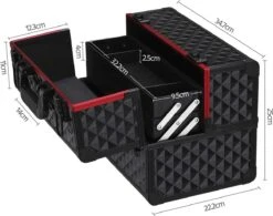 Make-upkoffer, Kapperskoffer, Cosmeticakoffer, Lege Nagelkoffer, Multikoffer, Afsluitbaar Voor Nageldesign/massageolie/fotoapparatuur, 34,7 X 22,2 X 25 Cm , Volledig Zwart HM-YAHEE-411233 17 Make-upkoffer, Kapperskoffer, Cosmeticakoffer, Lege Nagelkoffer, Multikoffer, Afsluitbaar Voor Nageldesign/massageolie/fotoapparatuur, 34,7 X 22,2 X 25 Cm , Volledig Zwart HM-YAHEE-411233 -Cosmetica Winkel 1200x946