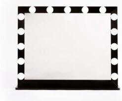 Make Up Spiegel Met Verlichting | Vivo | Hollywood Spiegel | Zwart | Touch | 3 Standen | 70x54 -Cosmetica Winkel 1200x985