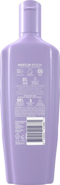 Andrélon Krul Care Shampoo - 6 X 300 Ml - Voordeelverpakking 18 Andrélon Krul Care Shampoo - 6 X 300 Ml - Voordeelverpakking -Cosmetica Winkel 391x1200