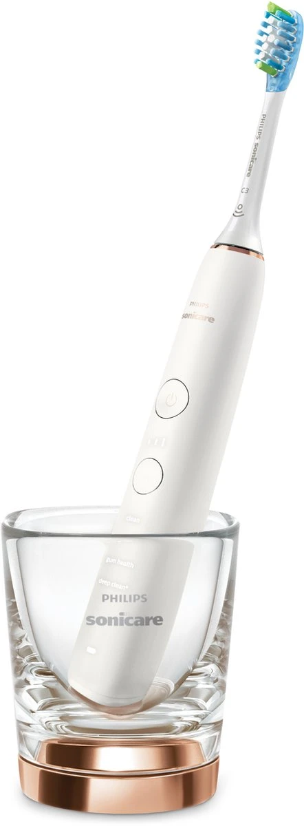 Philips Sonicare DiamondClean 9000 HX9911/94 - Luxe Elektrische Tandenborstel - Wit En Rosé Goud 4 Philips Sonicare DiamondClean 9000 HX9911/94 - Luxe Elektrische Tandenborstel - Wit En Rosé Goud - Afbeelding 2