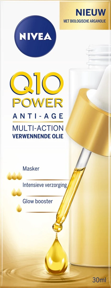NIVEA Q10 Power Anti-Age Gezichtsolie - Anti-rimpel - Droge Huid - 30 Ml 4 NIVEA Q10 Power Anti-Age Gezichtsolie - Anti-rimpel - Droge Huid - 30 Ml - Afbeelding 2