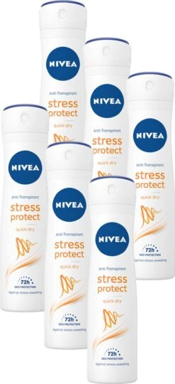 NIVEA Stress Protect - 6 X 150 Ml - Voordeelverpakking - Deodorant Spray