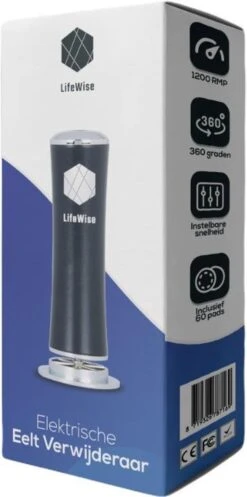 LifeWise Elektrische Eelt Verwijderaar - Voetvijl - 60 Vervangbare Schuurpads - Netstroom Adapter -Cosmetica Winkel 596x1200 1