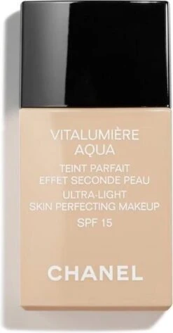 Chanel Vitalumiere Aqua Foundation - 30 Beige - SPF15 - 30 Ml -Cosmetica Winkel 626x1200
