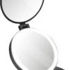 Navaris 1x/5x Vergrotende Make-up Spiegel - Compacte Opvouwbare Kap- En Reisspiegel - Led-verlichte Dubbelzijdige Make-upspiegel - Zwart -Cosmetica Winkel 671x1200