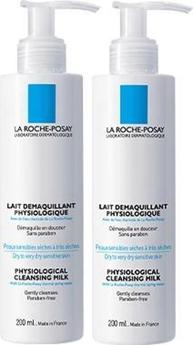 La Roche-Posay Fysiologische Reinigingsmelk - 2x200 Ml 3 La Roche-Posay Fysiologische Reinigingsmelk - 2x200 Ml