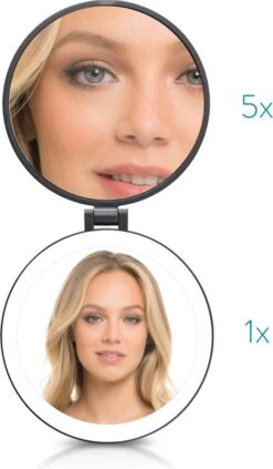 Navaris 1x/5x Vergrotende Make-up Spiegel - Compacte Opvouwbare Kap- En Reisspiegel - Led-verlichte Dubbelzijdige Make-upspiegel - Zwart 11 Navaris 1x/5x Vergrotende Make-up Spiegel - Compacte Opvouwbare Kap- En Reisspiegel - Led-verlichte Dubbelzijdige Make-upspiegel - Zwart -Cosmetica Winkel 700x1200