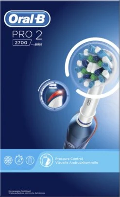 Oral B Oral-B Pro 2 2700 CrossAction - Elektrische Tandenborstel - Blauw, Wit 22 Oral B Oral-B Pro 2 2700 CrossAction - Elektrische Tandenborstel - Blauw, Wit -Cosmetica Winkel 734x1200 1