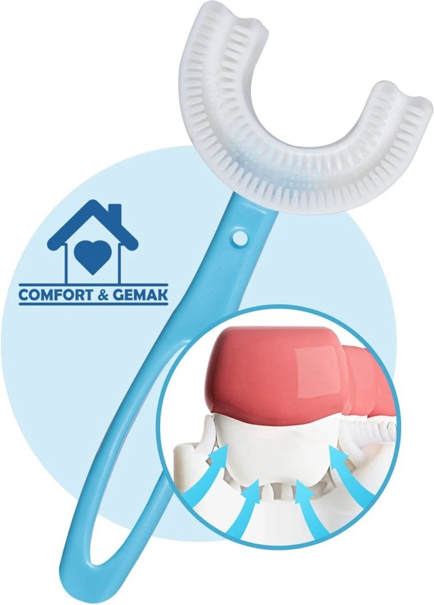 Tandenborstel Voor Kinderen - Eenvoudig, Hygiënisch En De Oplossing Voor Tandenpoetsen Bij Kinderen - BPA Vrij - BLAUW - 2 Tot 6 Jaar 3 Tandenborstel Voor Kinderen - Eenvoudig, Hygiënisch En De Oplossing Voor Tandenpoetsen Bij Kinderen - BPA Vrij - BLAUW - 2 Tot 6 Jaar