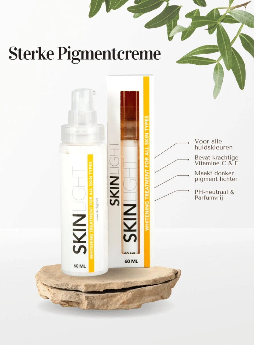 Skinlight Huidbleekcreme - 60ml - Alle Huidtypes - Maakt De Huid Tot 3 Tinten Lichter 5 Skinlight Huidbleekcreme - 60ml - Alle Huidtypes - Maakt De Huid Tot 3 Tinten Lichter - Afbeelding 3