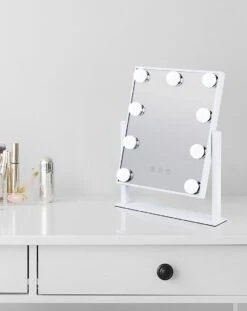Bright Beauty Vanity Make Up Spiegel Met Verlichting - Wit - Dimbaar Met Drie Lichtstanden -Cosmetica Winkel 953x1200