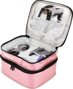 YONO Nagellak Tas - Nagelkoffer Beautycase - Cosmetica Koffer - Manicure Organizer - Roze 8 YONO Nagellak Tas - Nagelkoffer Beautycase - Cosmetica Koffer - Manicure Organizer - Roze -Cosmetica Winkel 981x1200